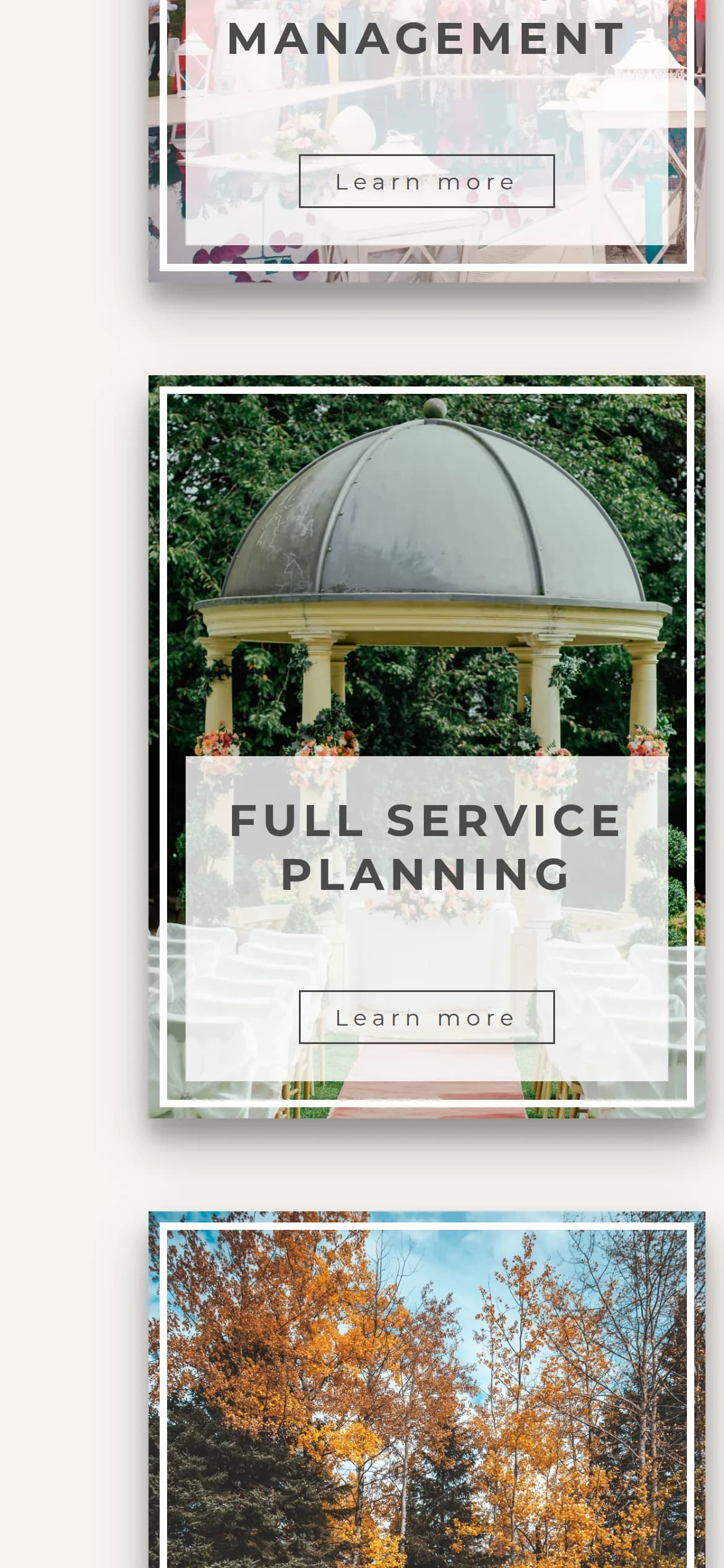 Wedding management on a phone