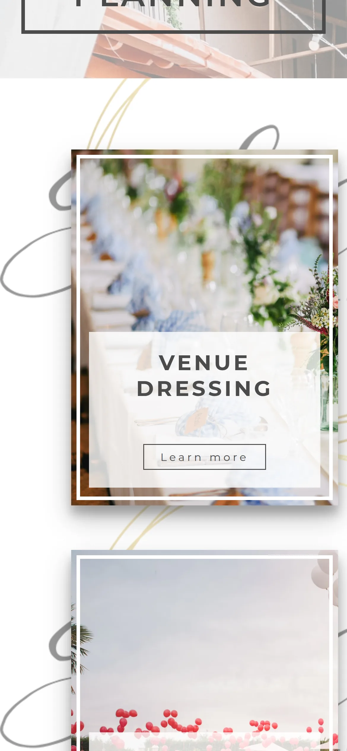 Venue dressing on a phone